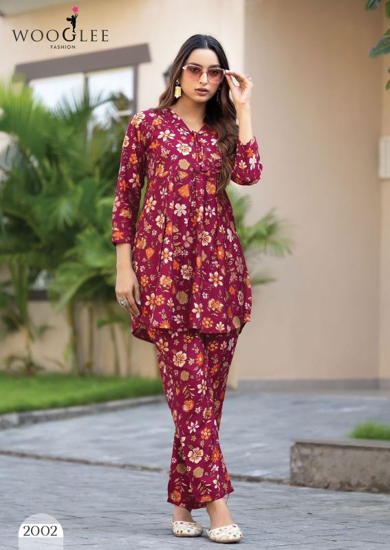 Wooglee Devyani Printed Western Co Ord Set Wholesale Catalog