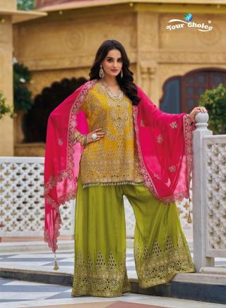 Your choice Rolex Heavy Chinon Salwar Suits Wholesale Catalog