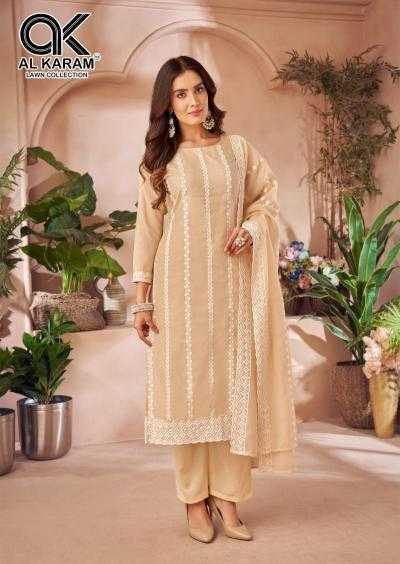 Alkaram Luckhnowi Work Vol-01 – Karachi Dress Material - Wholesale Catalog