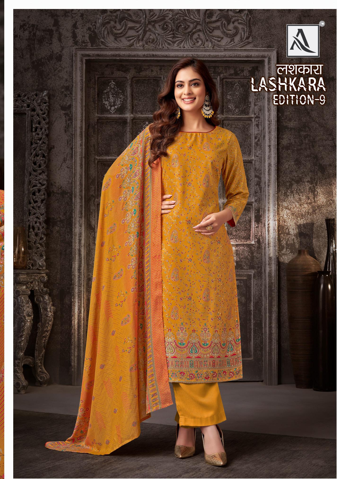 Alok Lashkara VOL 9 dress material surat wholesale