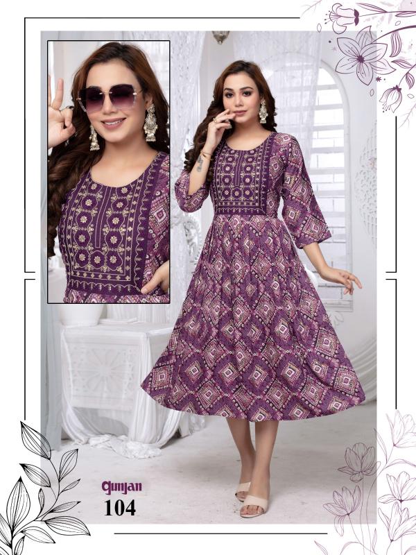 BEAUTY QUEEN GUNJAN VOL.2.1 dfab india kurtis