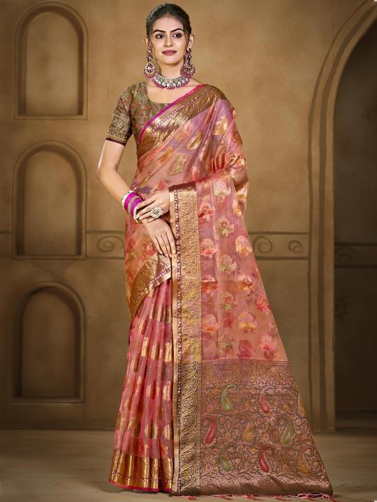 Bunawat Chandani Vol 2 organza sarees online shopping india