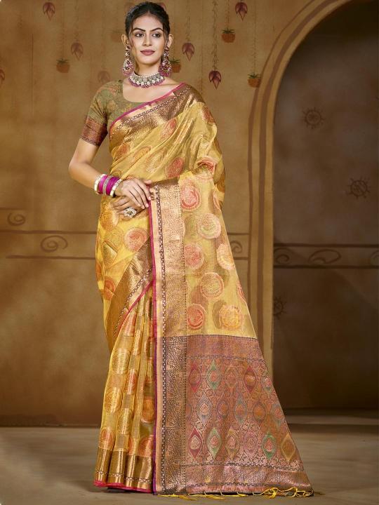 Bunawat Chandani Vol 3 organza saree online india