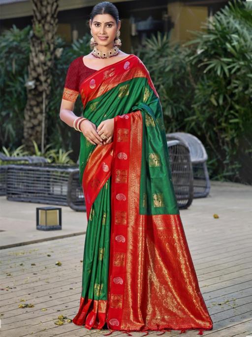 Bunawat Vijaya Silk miss india sarees online shopping