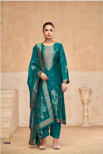 Ibiza Mian Pure Banglory Silk Jacquard Salwar Kameez Wholesale Catalog