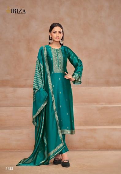 Ibiza Saashini Pure Banglory Silk Jacquard Salwar Kameez Wholesale Catalog