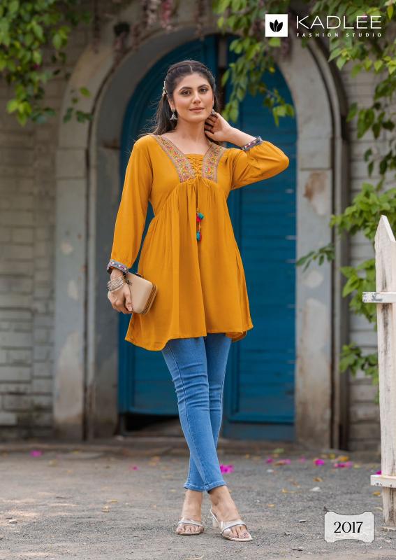 Kadlee Centuri Vol 3 Rayon Fancy Top kurtis online india