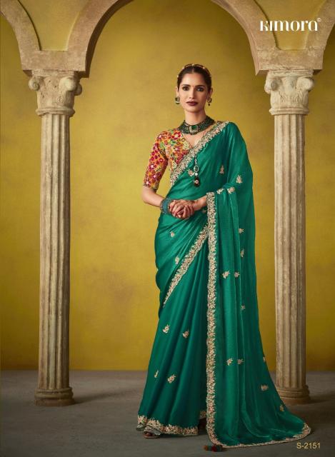 Kimora Divani Embroidered best Designer saree brand in india