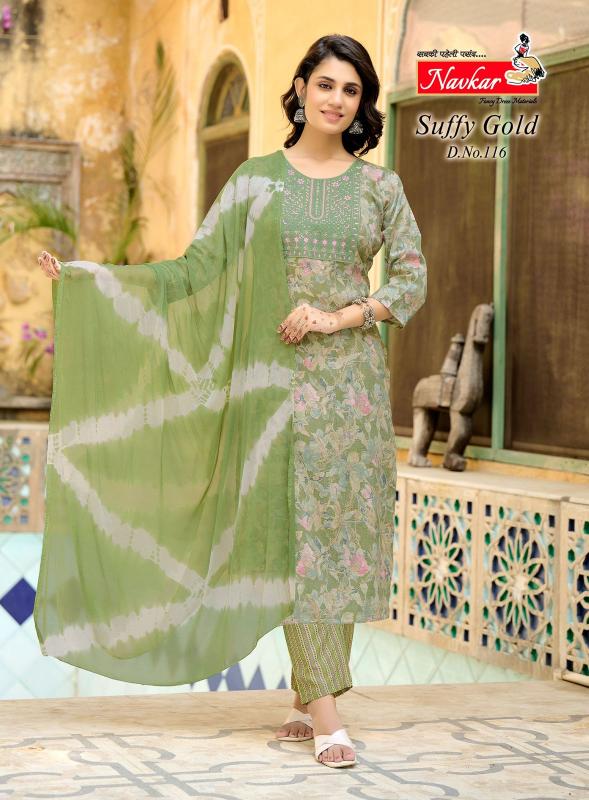 Navkar Suffy Gold 11 Rayon Foil Printed Kurti Wholesale Catalog