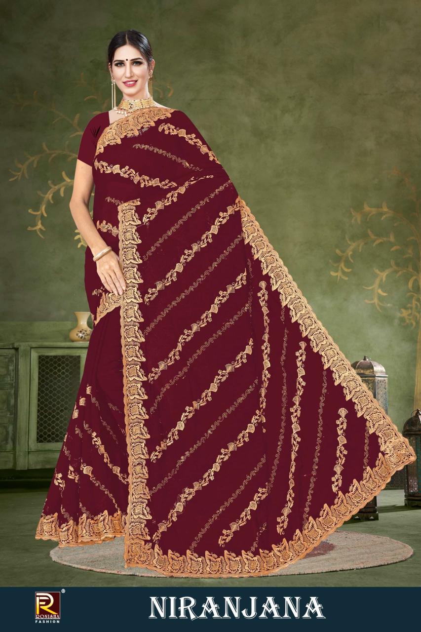 Ronisha Niranjana embroidery sarees online india