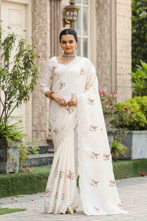 Sabella Kc 3062 Fancy Soft Cotton Embroidered Sarees online india