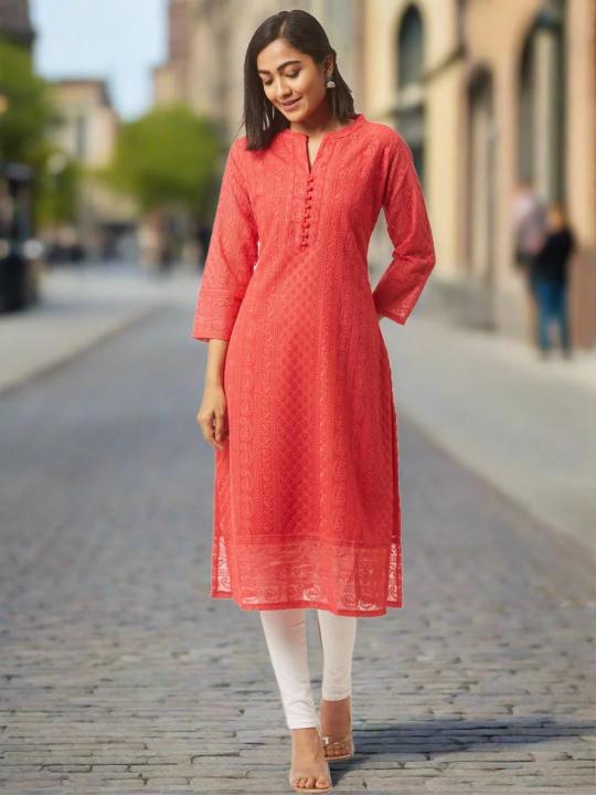 Sabella Schiffli Vol 2 Soft georgette kurtis in india