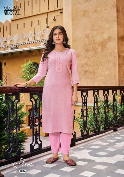 100 Miles Grow Rayon Chikan Lakhnavi Kurti Wholesale Catalog