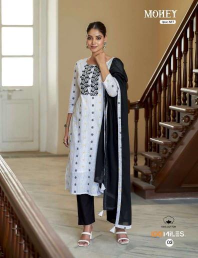 100 Miles Mohey white cotton kurtis online india