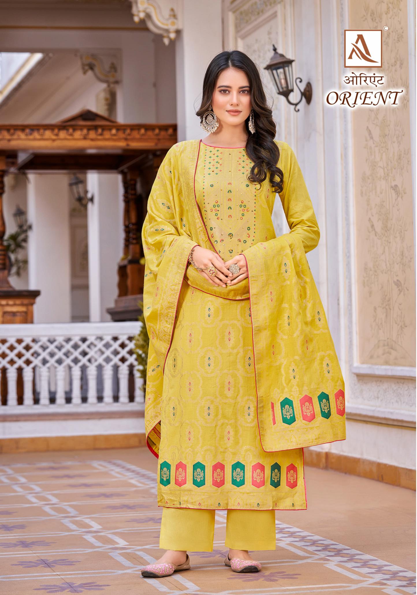 Alok Orient Catalog wholesale cotton dress materials in hyderabad