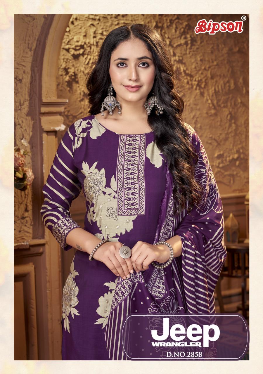 Bipson Jeep Wranglar 2858 Catalog pakistani pant suits online