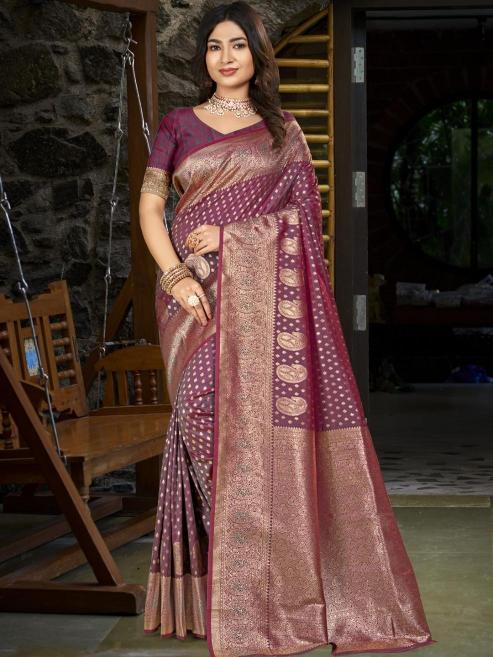 Bunawat Amritulya Silk top saree shopping destinations in india