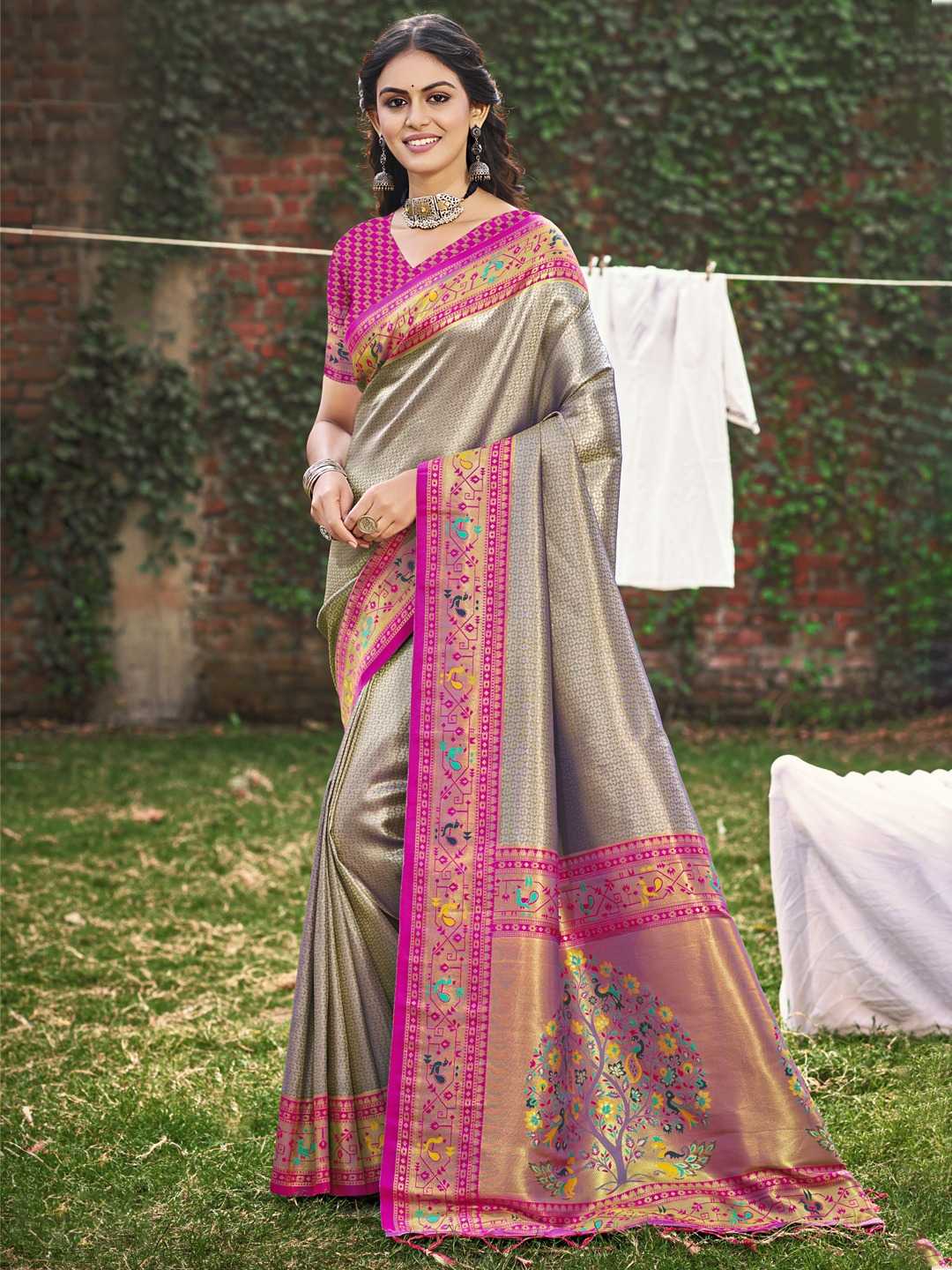 Bunawat Jever Silk Catalog Paithani Silk brands in india