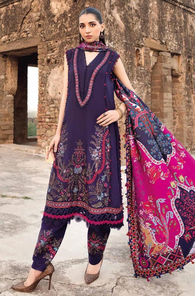 Deepsy Maria B Embroidered Vol 2 Rayon Catalog Cotton Dupatta pakistani ladies suit