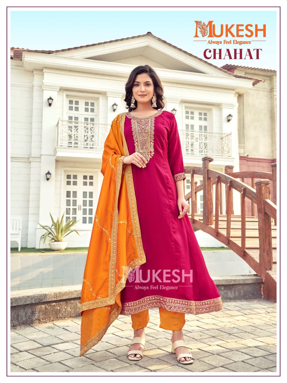 Mukesh Chahat Catalog Anarkali Gown veena kurti manufacturer in surat