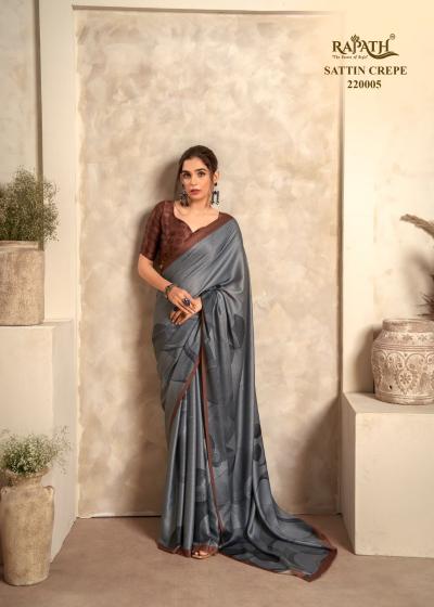 Rajpath Jasmin Catalog Satin italian crepe sarees online india