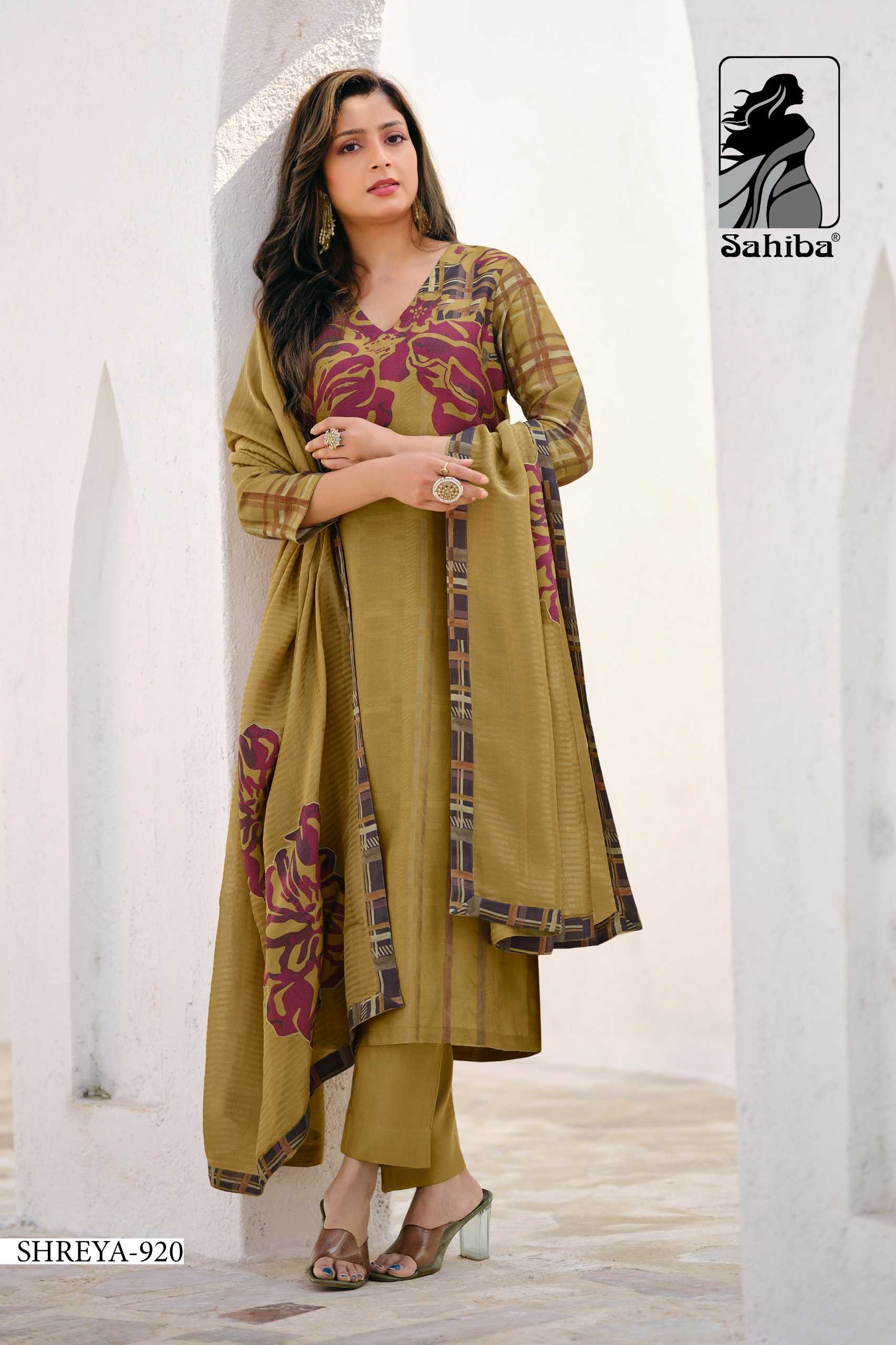 Sahiba Shreya unstitched salwar kameez wholesale Catalog 