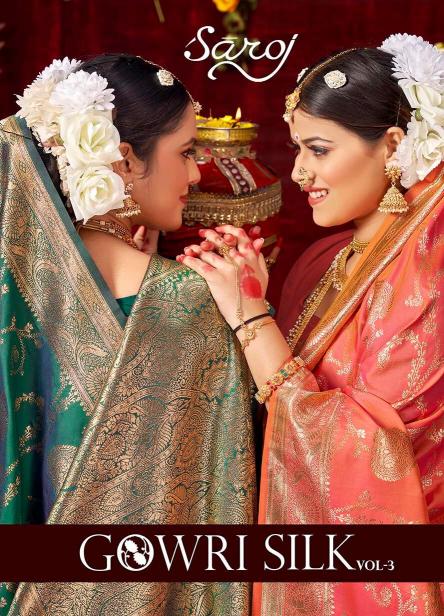 Saroj Gowri silk Vol.3 50*600 silk saree in surat with price wholesale