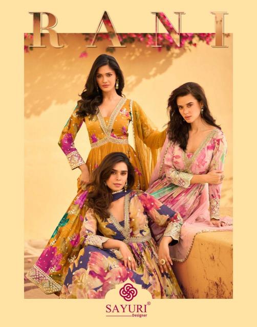 Sayuri Rani Catalog Premium Real Chinon Silk Salwar Suits