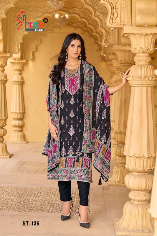 Shree Fabs KT 136 Pure viscous Maslin digital print Pakistani Suit Wholesale Catalog