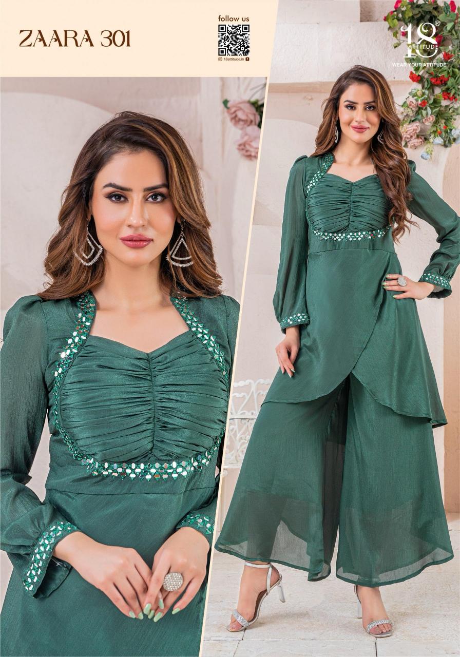 18 Attitude Zaara Vol 3 Catalog wholesale kurti manufacturer in delhi