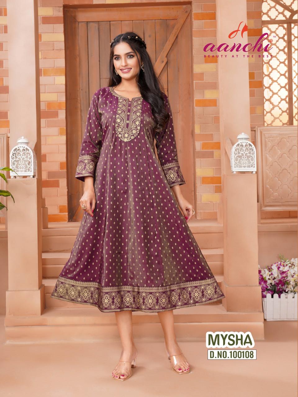 Aanchi Mysha Catalog wholesale kurti catalogue online