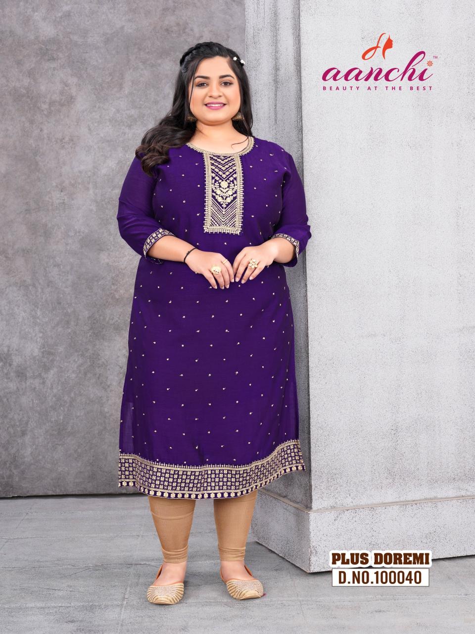 Aanchi Plus Doremi Catalog kurta set price range