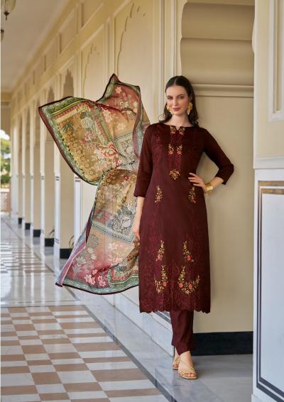 Belliza Zarqash Vol 3 Catalog wholesale dealers for dress materials in coimbatore