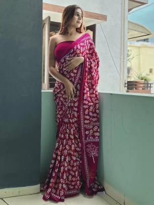 Dazira cotton printed saree manufacturer india