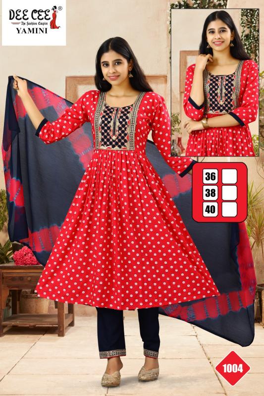 Deecee Yamini Catalog kurti set with dupatta under ₹1000