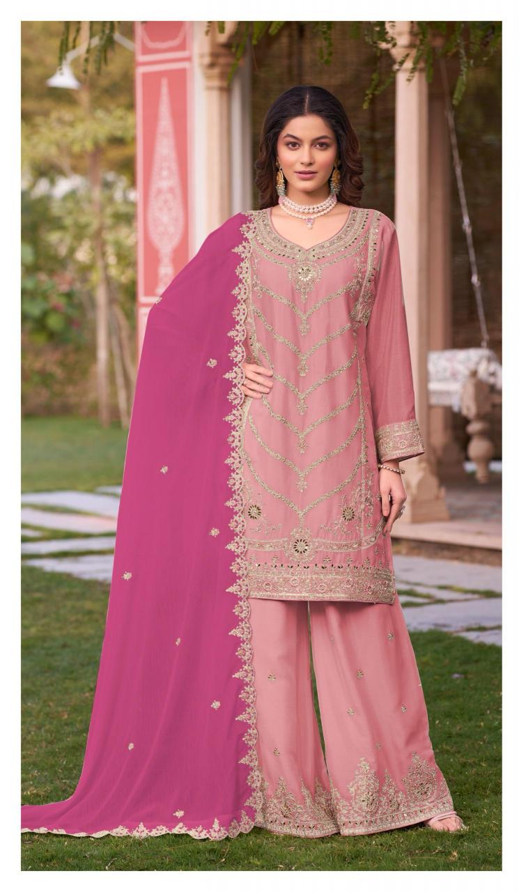 Deepsy 731 ABCD catalog Chinon Embroidered dulhan suits pakistani