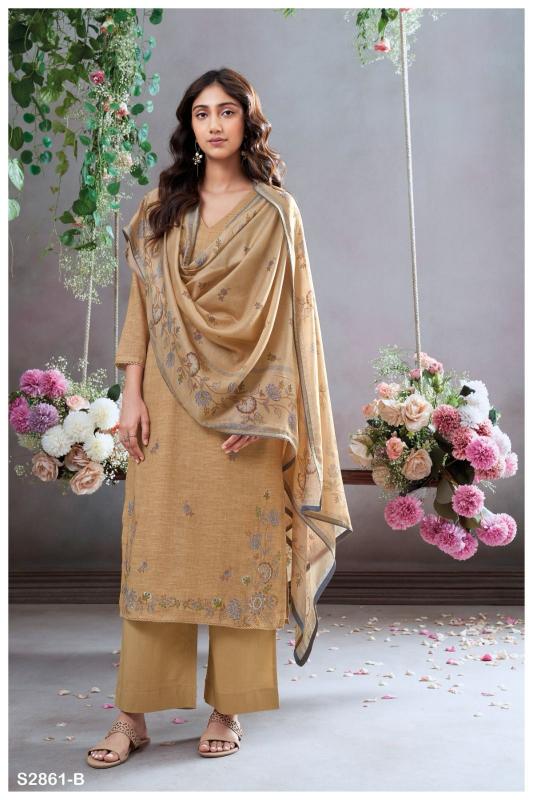 Ganga Sera 2861 catalog wholesale salwar kameez