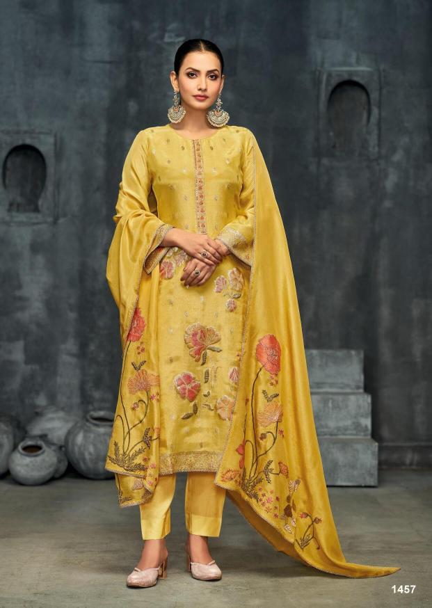 Ibiza Kanishka Catalog jacquard salwar kameez