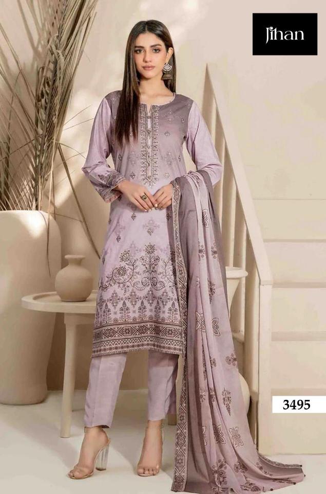 Jihan Prestige Vol 2 Catalog Cotton Dupatta pakistani designer suits dubai