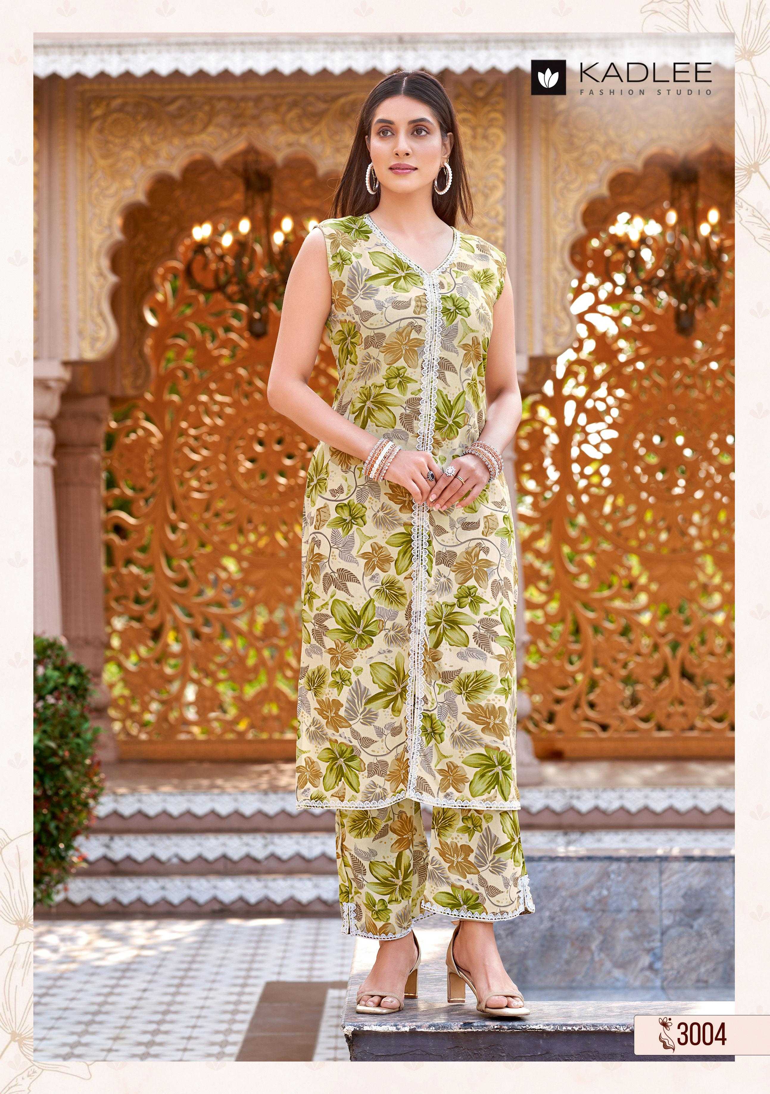 Kadlee Saavi Catalog Sleevless Co ord Set wholesaler in delhi