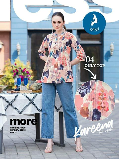 Kaya Kareena catalog Cotton Printed Short Top