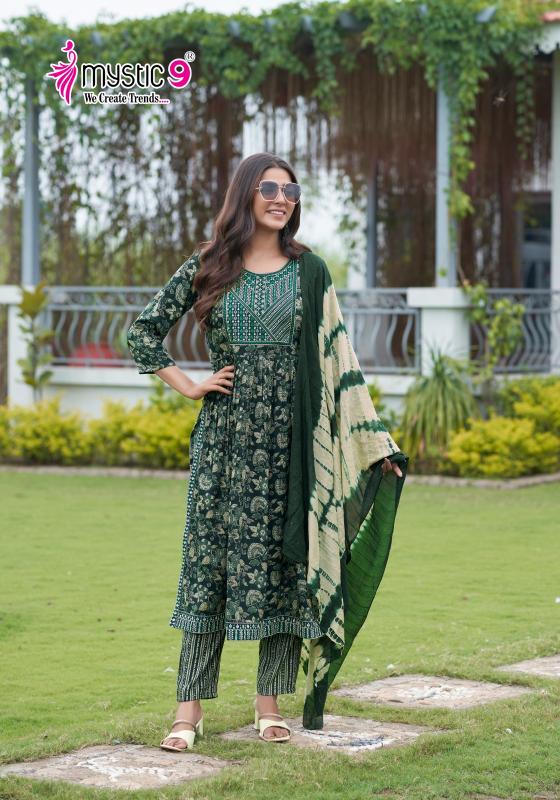 Mystic9 Sara Vol-14 – Nyra Cut Kurti With Pant Dupatta - Wholesale Catalog