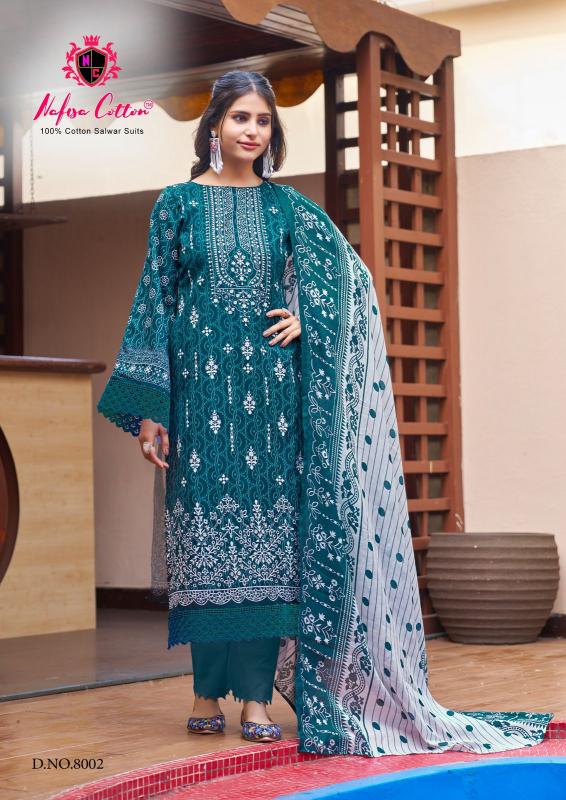 Nafisa Andaaz Vol-08 - Karachi Dress Material  - Wholesale Catalog