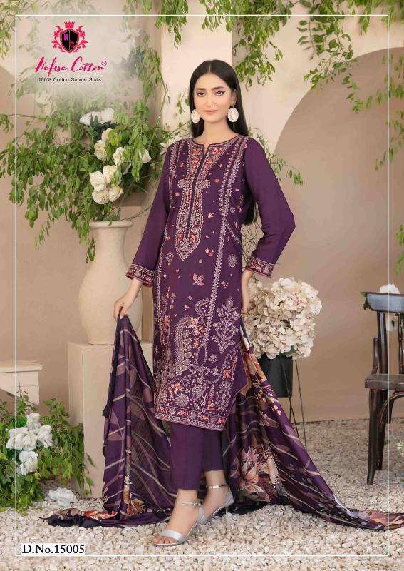 Nafisa Sahil Vol-15 – Karachi Dress Material - Wholesale Catalog