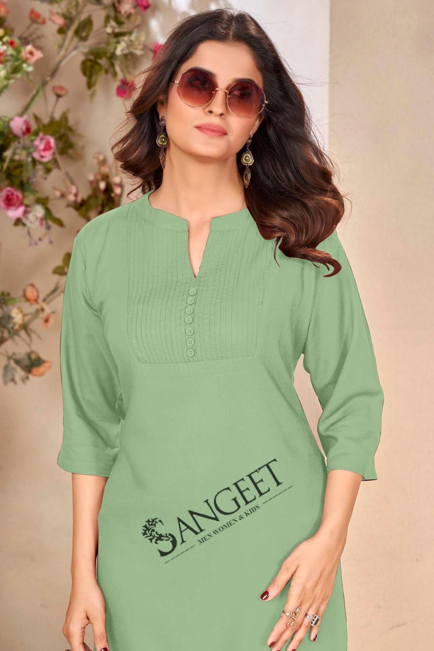 Sangeet Pintex Catalog kurti back stylish designs catalogue