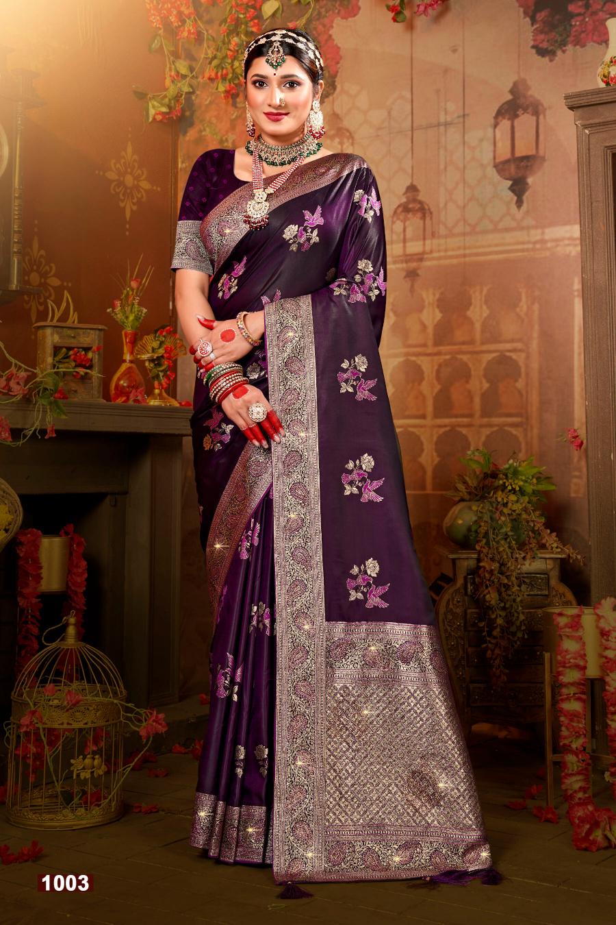 Saroj Gangavati satin silk vol.3 soft satin silk saree in surat with price wholesale