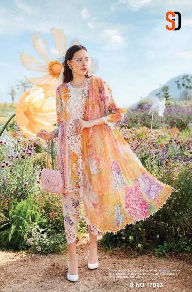 Shraddha M Print Vol 17 catalog Chiffon Dupatta unstitched pakistani suits mississauga