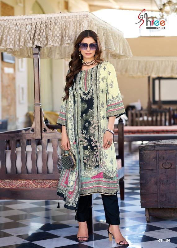 Shree Fabs Kt 156 Catalog Viscose Maslin pakistani fancy suit