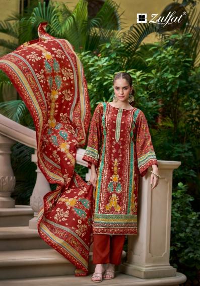 Zulfat Shifaa Catalog wholesale dress material dealer in chennai parrys