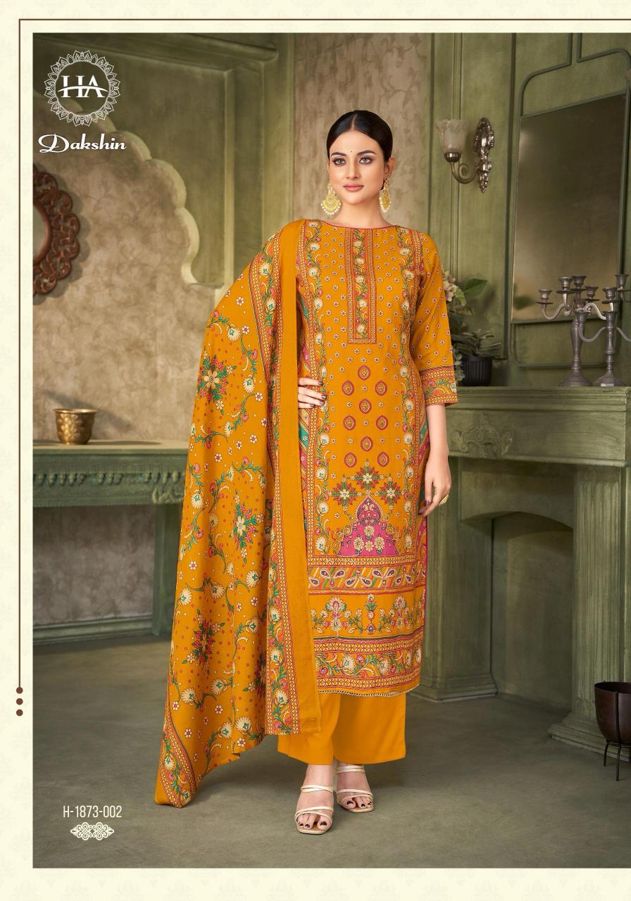 Alok Harshit Dakshin Catalog wholesale dress material market in jetpur